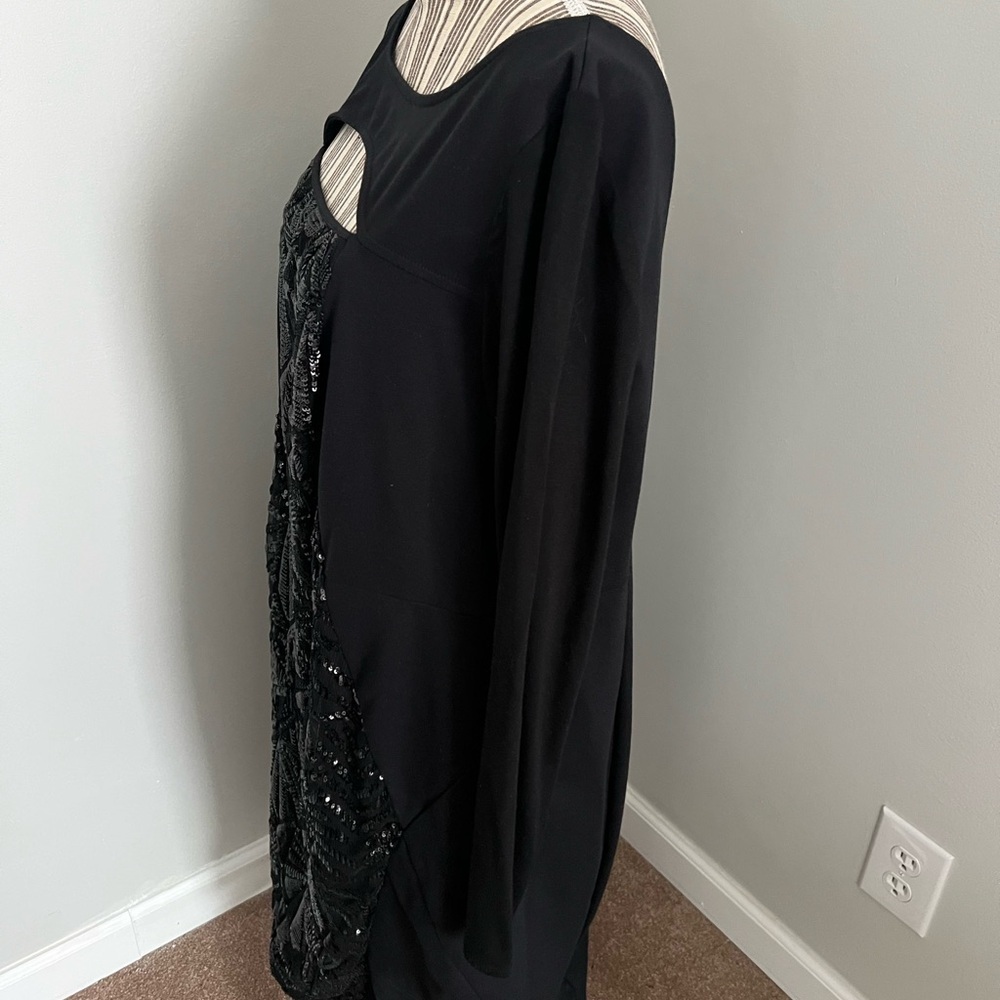 Lane Bryant Sequin Front Dress Size 16 - Picture 3 of 6
